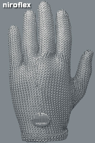 ニロフレックス メッシュ手袋5本指 SS SS5L-EF左手用(緑